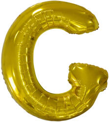 Riethmüller Fólia léggömb, "G" betű, arany, 114 cm