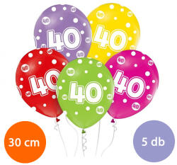 GoDan S. A Lufi, évszámos pöttyös (40) 5 db/csomag/vegyes színekben