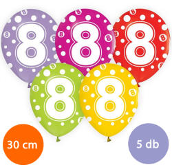 GoDan S. A Lufi, évszámos pöttyös (8) 5 db/csomag/vegyes színekben