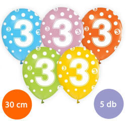 GoDan S. A Lufi, évszámos pöttyös (3) 5 db/csomag/vegyes színekben