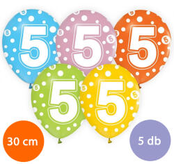 GoDan S. A Lufi, évszámos pöttyös (5) 5 db/csomag/vegyes színekben