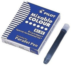 Pilot Töltőtoll tintapatron Pilot Parallel Pen 6 db/doboz, kék (IC-P3-S6-L)