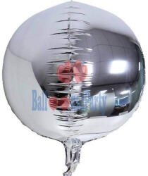 Balloons4party Balon folie Glob Sfera orbz argintiu 55 25 cm - articole-petreceri - 49,99 RON
