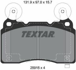TEXTAR set placute frana, frana disc TEXTAR 2591501 (2591501)