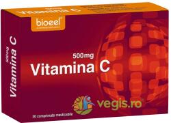 Bioeel Vitamina C 500mg cu Aroma de Fructe de Padure fara Zahar 30cpr masticabile