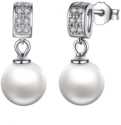 BeSpecial Cercei argint cu perle naturale si zirconii albe (EST0024)