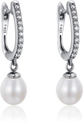 BeSpecial Cercei argint eleganti cu perle naturale si zirconii (EST0118)