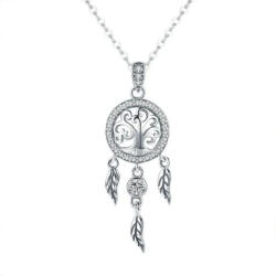 BeSpecial Colier argint reglabil cu Dream Catcher cu Copacul Vietii (CST0018)