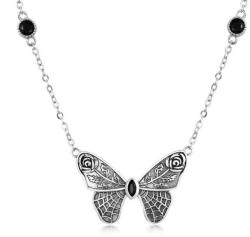 BeSpecial Colier argint vintage cu fluture (CZT0004)