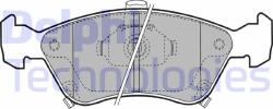 DELPHI set placute frana, frana disc DELPHI LP1231 (LP1231)