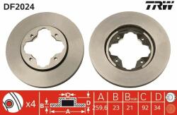 TRW Disc frana TRW DF2024 (DF2024) - automobilus