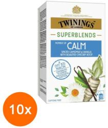 TWININGS Set 10 x 18 Pliculete Ceai Twinings Superblends Moment of Calm cu Vanilie si Musetel