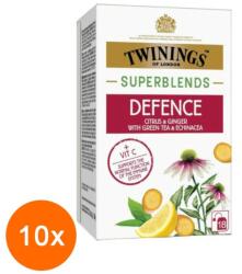 TWININGS Set 10 x 18 Pliculete Ceai Twinings Superblends Defence cu Lamaie si Ghimbir