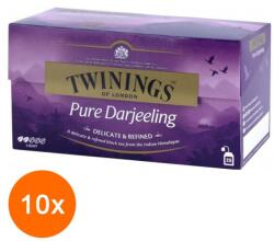TWININGS Set 10 x 25 Pliculete Ceai Negru Pure Darjeeling Twinings