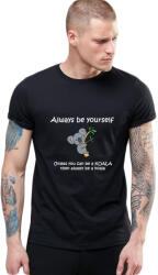 THEICONIC Tricou barbati negru, Be yourself, Koala