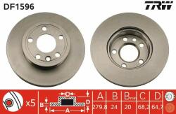TRW Disc frana TRW DF1596 (DF1596) - automobilus