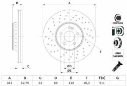 Bosch Disc frana BOSCH 0 986 479 G40 (0 986 479 G40) - automobilus