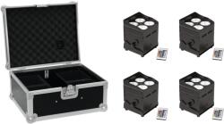 EUROLITE Set 4x AKKU UP-4 QCL Spot QuickDMX + Case - dj-sound-light