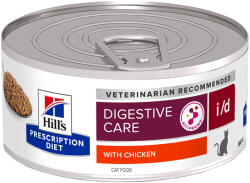 Hill's Hill's Prescription Diet i/d Digestive Care Hrană pisici, cu pui - 48 x 156 g