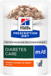 Hill's Hill's Prescription Diet Pachet economic Hill´s Hrană pisici - m/d Pui (24 plicuri x 85 g)