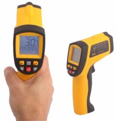 Lézeres infra hőmérő pisztoly -50 +900°C digitális LCD kijelzővel