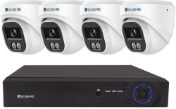 Securia Pro kamerarendszer NVR4CHV4S-W DOME smart, fehér Felvétel: merevlemez nélkül