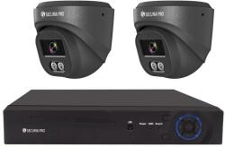 Securia Pro kamerarendszer NVR2CHV5S-B DOME smart, fekete Felvétel: merevlemez nélkül