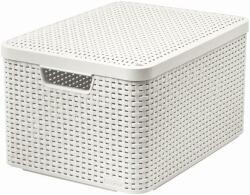 Keter Box Curver Style L 30L tetővel, fehér (205862) - epenta