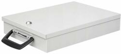 WEDO Fém dokumentum tároló doboz, A4, 35, 5x26x6, 7 cm, WEDO világos szürke (UW020) (1021537)