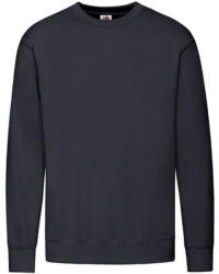 Fruit of the Loom Férfi pulóver hosszú ujjú Fruit of the Loom Lightweight Set-In Sweat - M, Mély sötétkék (navy)