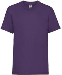 Fruit of the Loom Gyerek póló Rövid ujjú Fruit of the Loom Valueweight T Kids - 140 (9-11), Lila