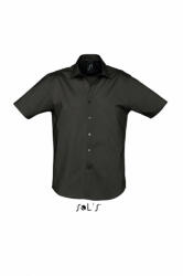 SOL'S Férfi ing SOL'S SO17030 Sol'S Broadway - Short Sleeve Stretch Men'S Shirt -3XL, Black