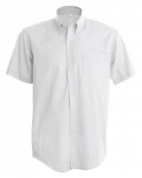 Kariban Férfi ing Kariban KA535 Men'S Short-Sleeved Oxford Shirt -2XL, White