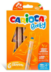 CARIOCA Creioane color 3: 1 Baby 1+ 6/set (SKR098)