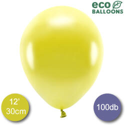 Belbal Eco lufi, latex, metál sárga, d30, 100 db