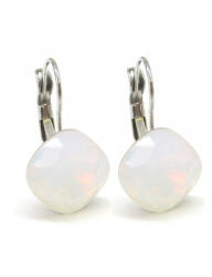 PÁRNA NAGY PÁRNA kapcsos fülbevaló - 12 mm (white opal) (202106201)