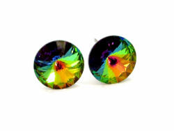 SOPHIA fülbevaló - 12 mm (vm zöld) (3241044)