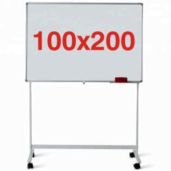 +Plus by Viamond Tabla magnetica multifunctionala pe stand mobil 100x200 cm, 1 fata, Premium (5 ani garantie) Tabla magnetica cu stand mobil Aluminiu 100x200 cm (61004106)