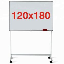 +Plus by Viamond Tabla magnetica multifunctionala pe stand mobil 120x180 cm, 1 fata, Premium (5 ani garantie) Tabla magnetica cu stand mobil Aluminiu 120x180 cm (61004105)