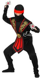 Widmann Costum ninja copii kombat rosu - 5 - 7 ani / 128 cm Costum bal mascat copii