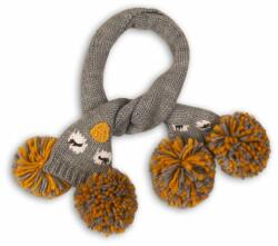 Minoti Fular de iarnă tricotat, Minoti, OWL 13, gri - 0-12m
