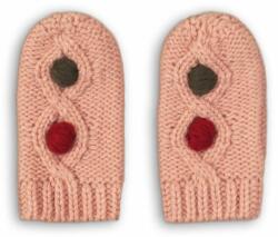 Minoti Mănuși tricotate, Minoti, DEER 17, roz - 12-24m