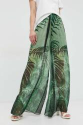 Guess nadrág női, zöld, magas derekú széles - zöld M - answear - 35 990 Ft