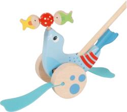 Goki Jucarie din lemn de impins foca acrobat (GOKI54898) - bravoshop