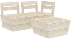 vidaXL Set mobilier paleți 3 piese, lemn molid tratat 3063711