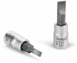 Fortum Lapos csavarozó dugófej, 1/4" , 4 mm, 37 mm 4701800 (4701800)