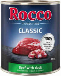 Rocco 6x800g Rocco Classic nedves kutyatáp- Marha & kacsa