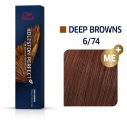 Wella Koleston Perfect Me+ Deep Browns vopsea profesională permanentă pentru păr 6/74 60 ml - brasty