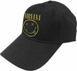 Nirvana Sapka Logo & Happy Face Black
