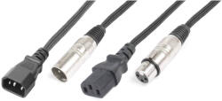PD CONNEX CX09-10 IEC M - XLR Mama / IEC F - XLR papa, 10 m
